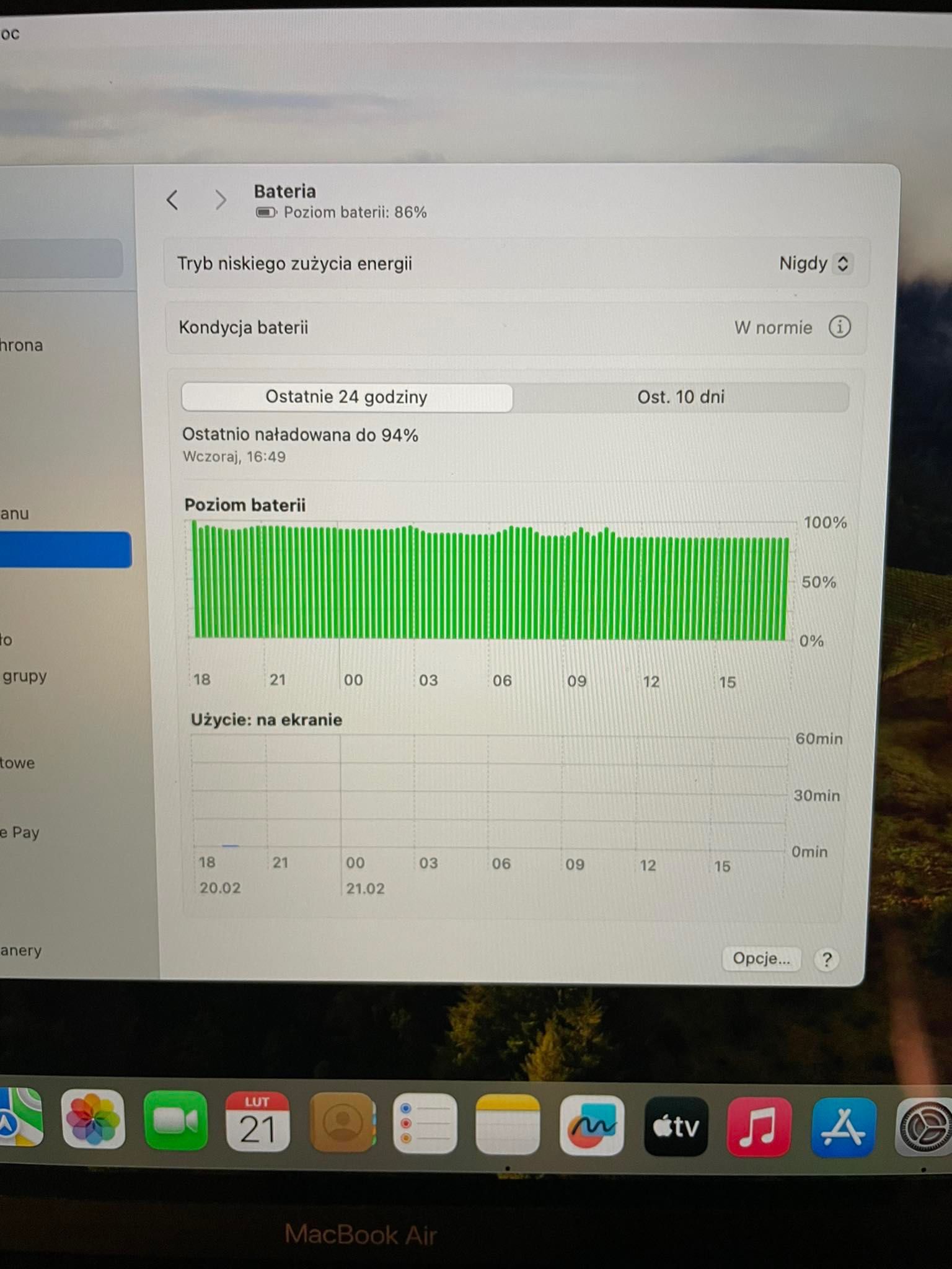 MacBook Air (Retina, 13-inch,2018) A1932, 8 RAM, 256 dysk