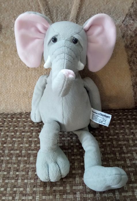 Плюшевий слоник (~ 35 см), ніжний велюр (до покупки) В ПОДАРУНОК!