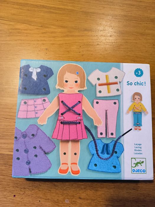 Djeco nawlekania gra edukacyjna