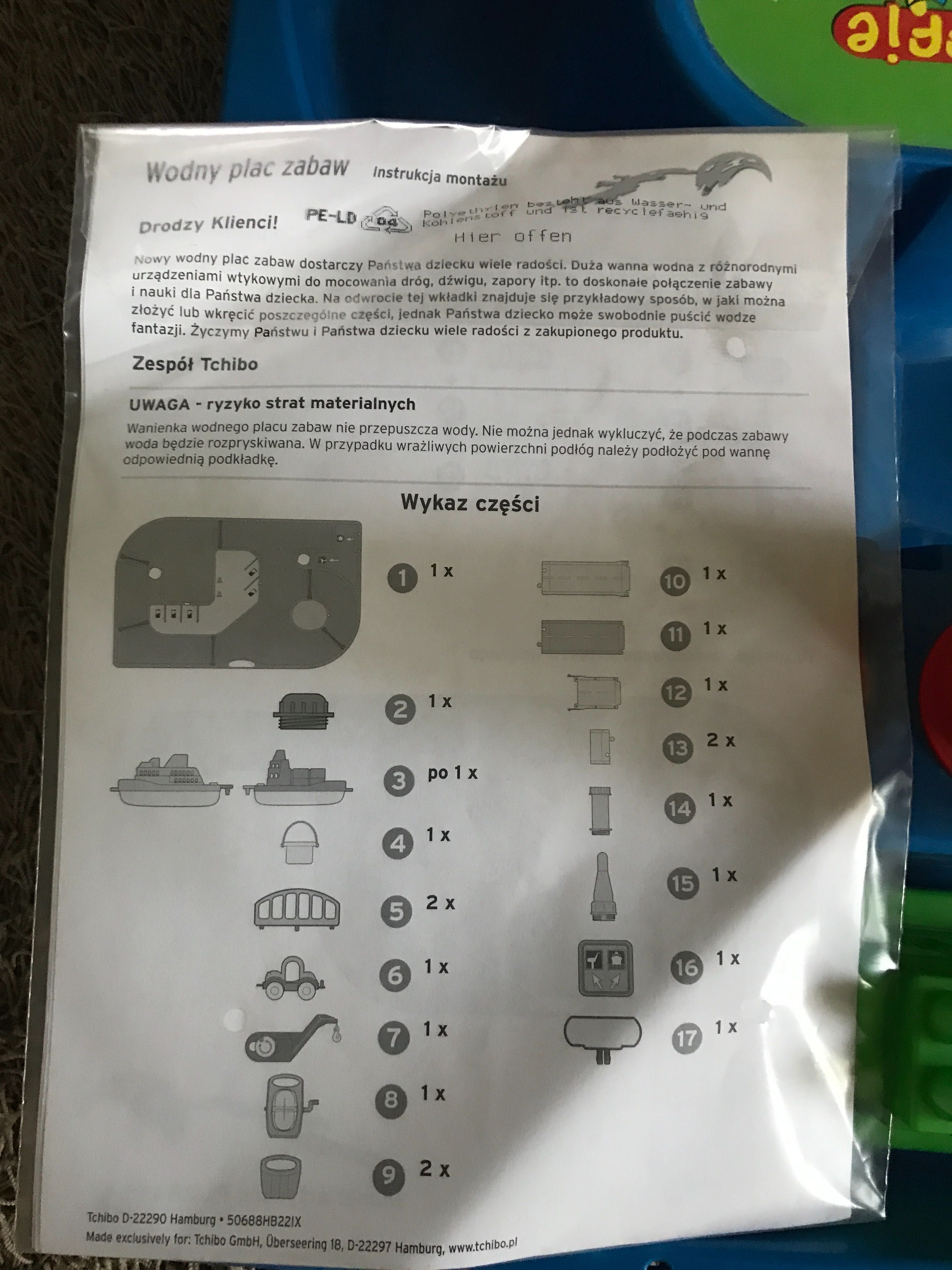 Wodny plac zabaw. Zabawka wodna port statki fantastyczna Tchibo