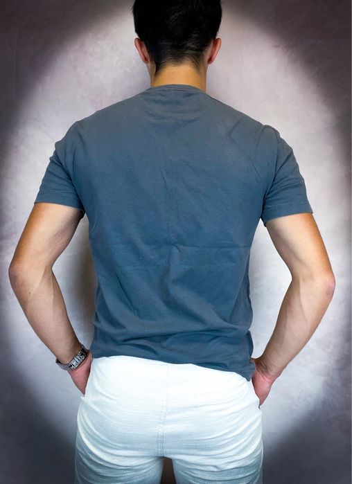 Super Gratis! Szara Męska T-shirt «Emporio Armani» Koszulka /