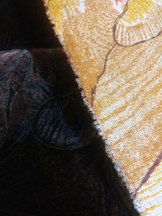 PRL Duże Zasłony z lnem