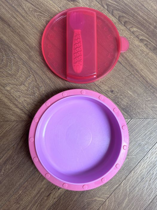 Talerz / Miseczka z kompletem sztućców dla dziecka