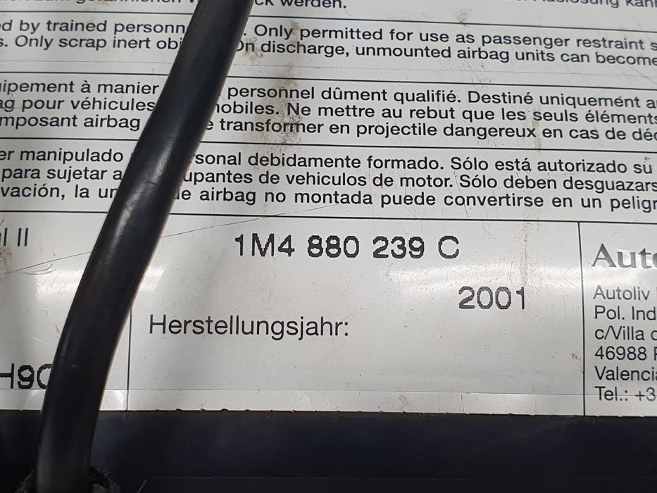 Airbag banco esquerdo SEAT Leon (1M1)