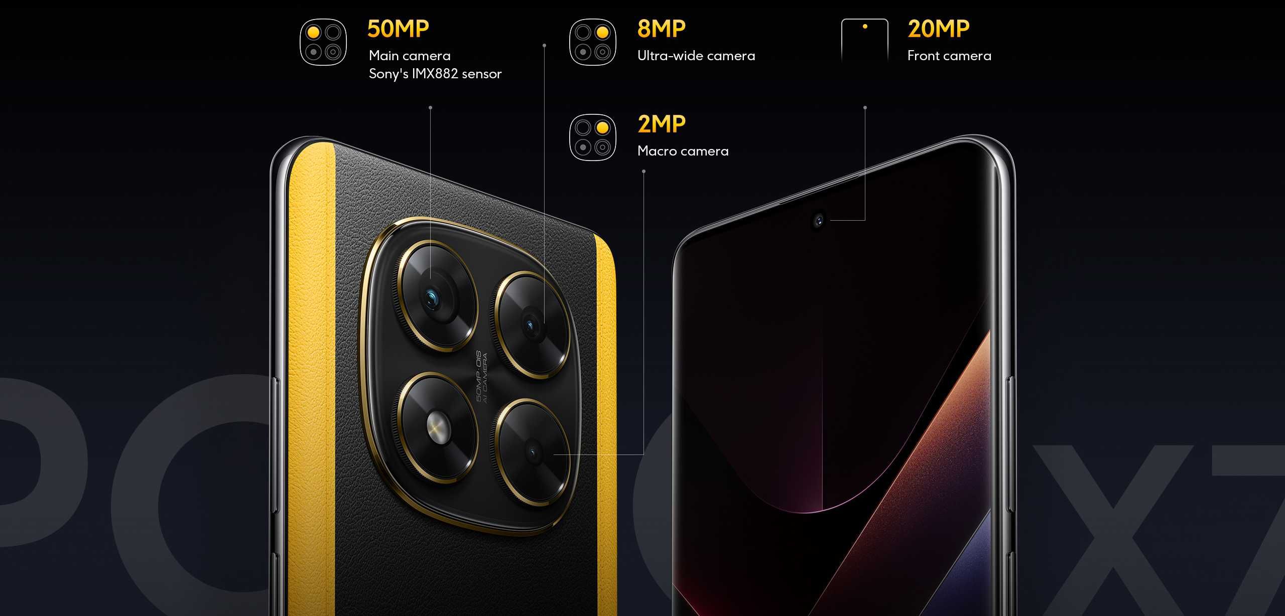Смартфон POCO X7 8/256Gb Black з зарядкою у комплекті Global Version