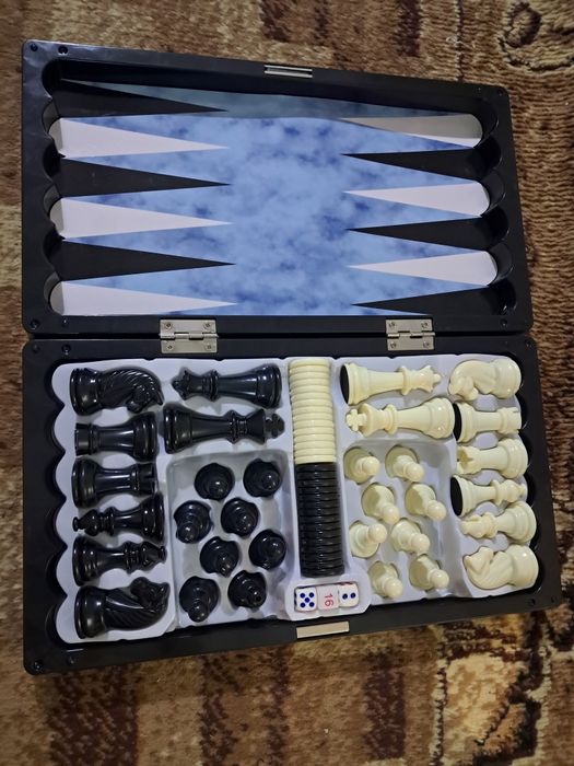 Шахи, шашки, нарди, 3в1