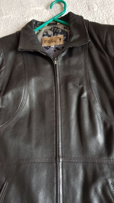 Кожаный пиджачек. Чёрный шоколад.