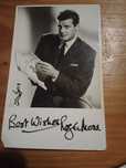 Foto autografada de Roger Moore