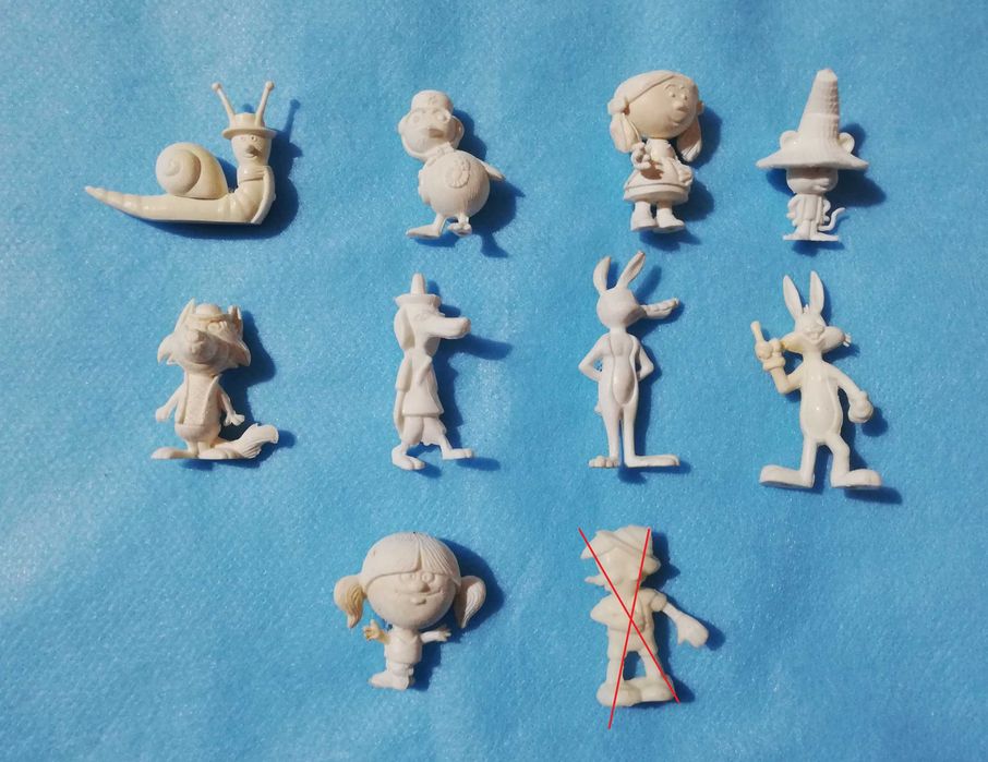 Bonecos dos gelados OLA e Rajá