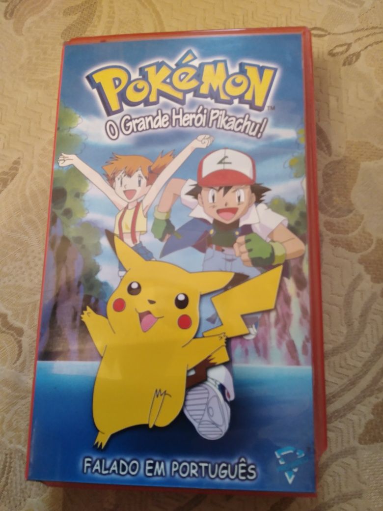 Cassete de Vídeo VHS Pokémon O Grande Herói Pikachu!