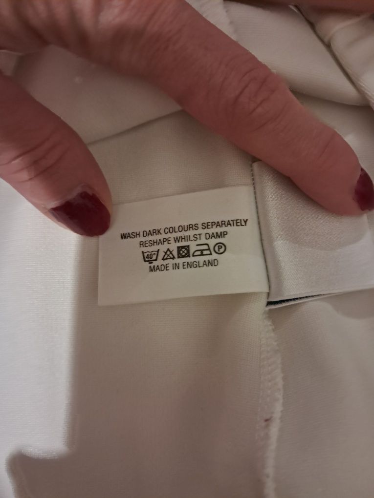 Kolarki gumowane białe