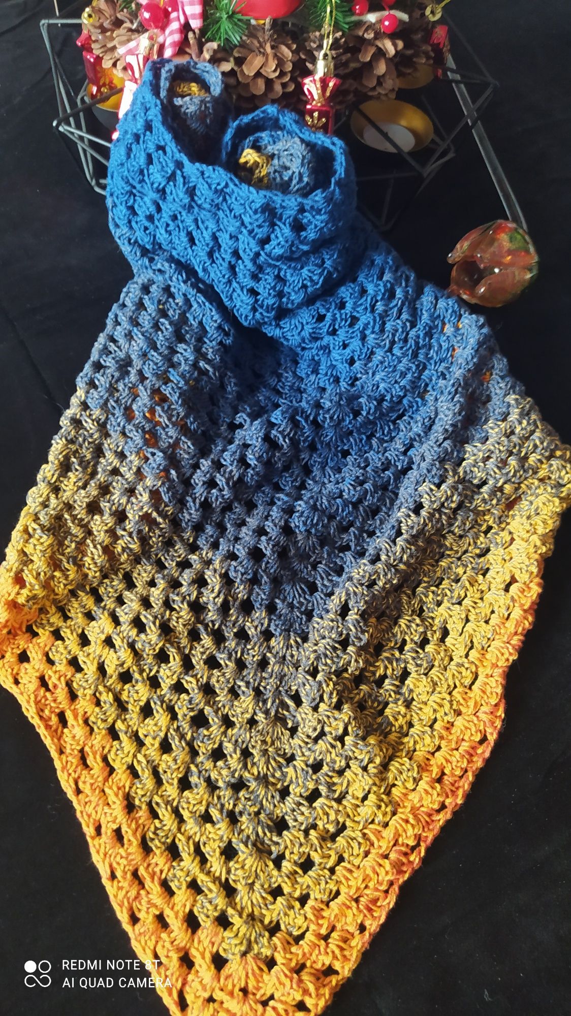 Chusta handmade szydełko nowa