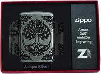 Zapalniczka Zippo Armor Celtic Tree Drzewo Życia Antique Silver