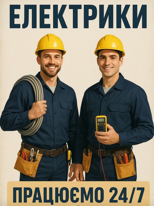 послуги ЕЛЕКТРИКА-МОНТАЖНИКА Київ/область