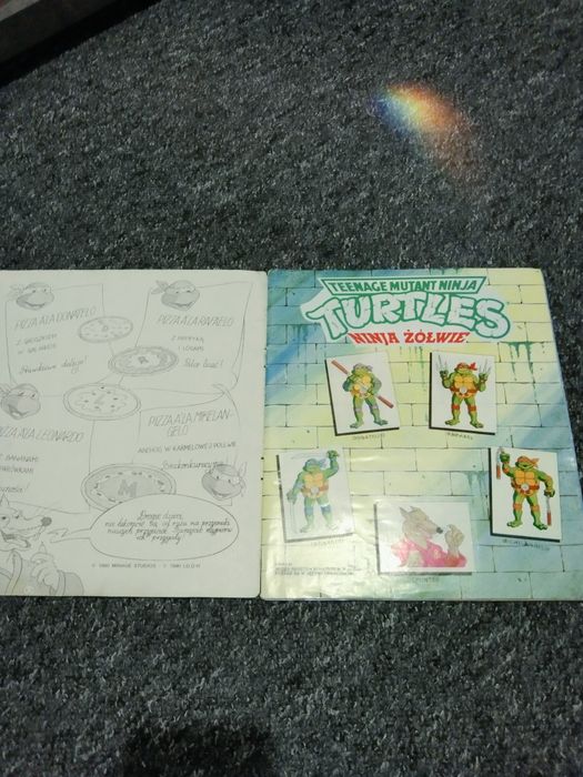 Album plus poster turtles ninja żółwie 1990r gratka dla kolekcjonerów