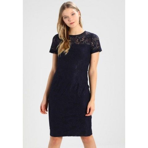 Granatowa ołowkowa koronkowa sukienka Dorothy Perkins, rozmiar 34