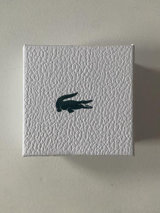 Bransoletka Lacoste męska stalowa – nowa, oryginalne pudełko