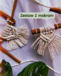Zestaw 2 makram/ handmade/ rękodzieło/ prezent/ szydełko