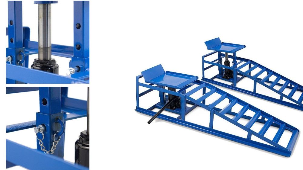 RAMPA Najazd Rampy Z Podnośnikiem Hydraulicznym 2x2 Tony