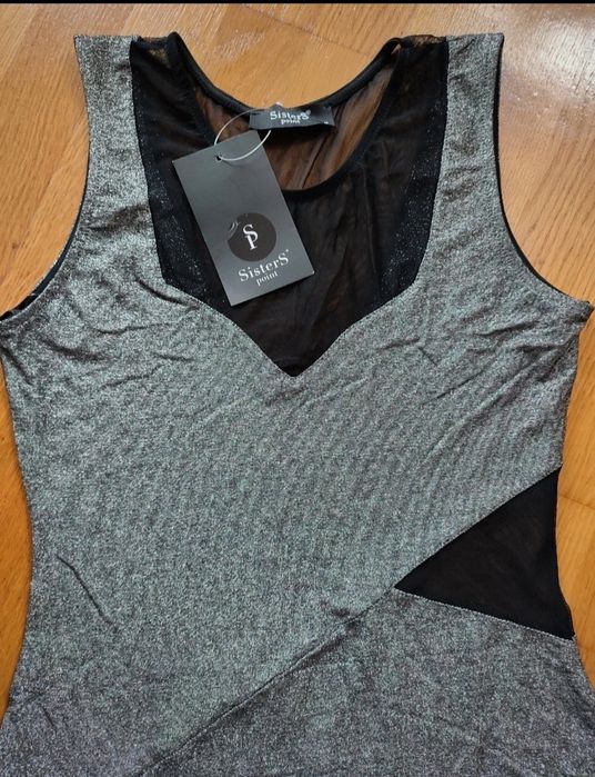 Sisters point zmysłowa błyszcząca sukienka sylwester r. M nowa z metka