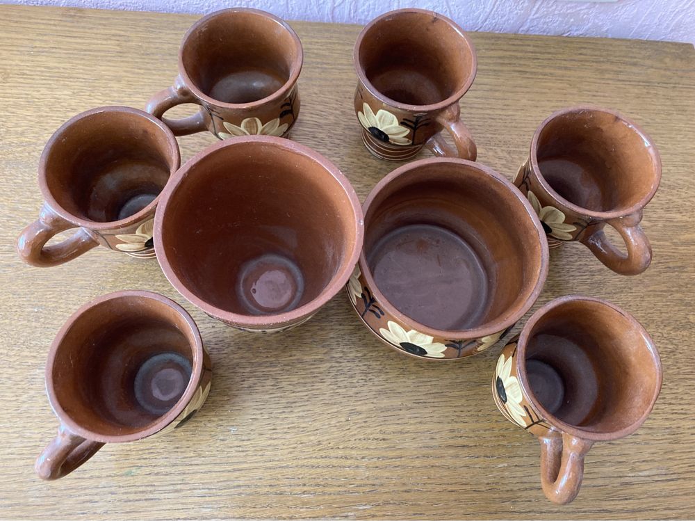 Продам глиняный кофейный набор