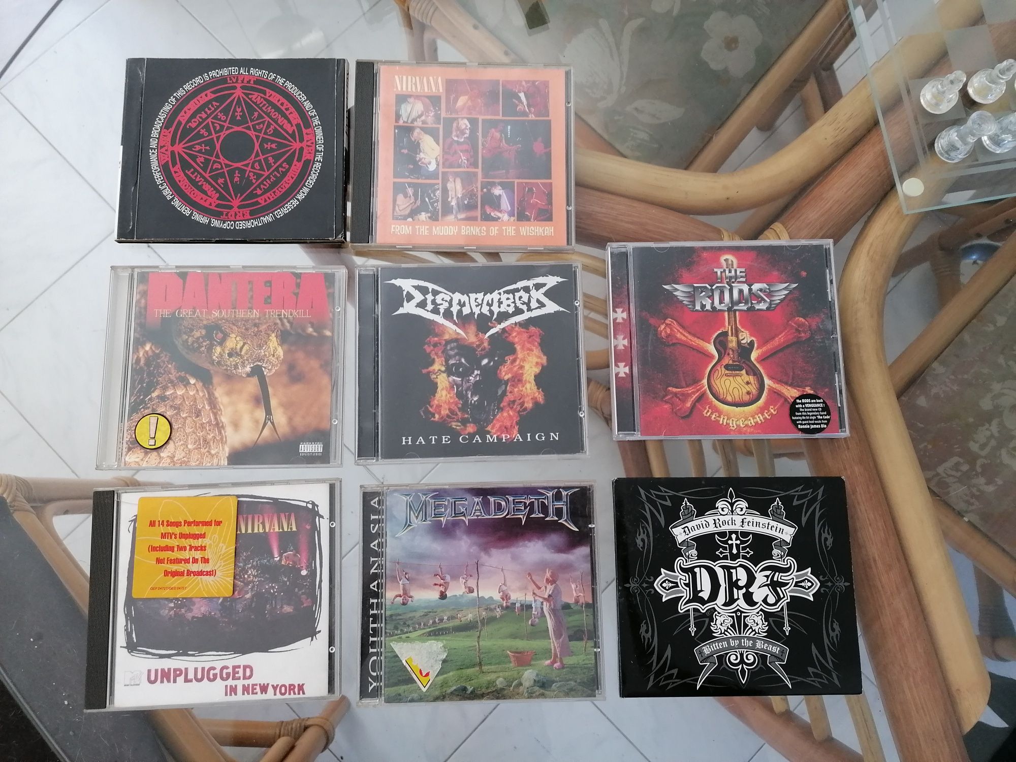 CDs variados rock metal