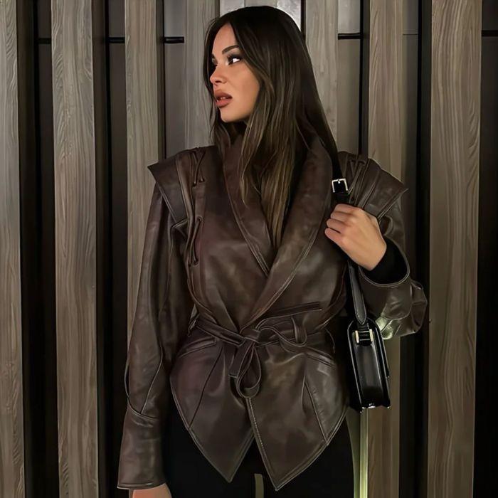 Куртка шкірянка, в стилі Zara, Massimo Dutti. Косуха жіноча