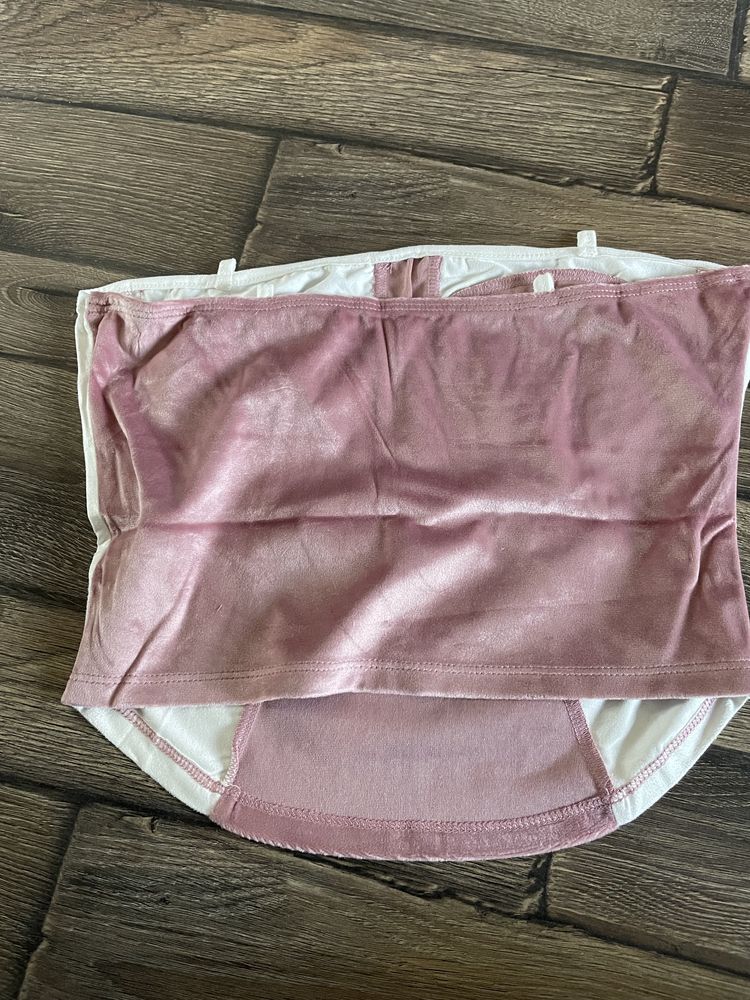 Nowy crop top gorset cyrkonie