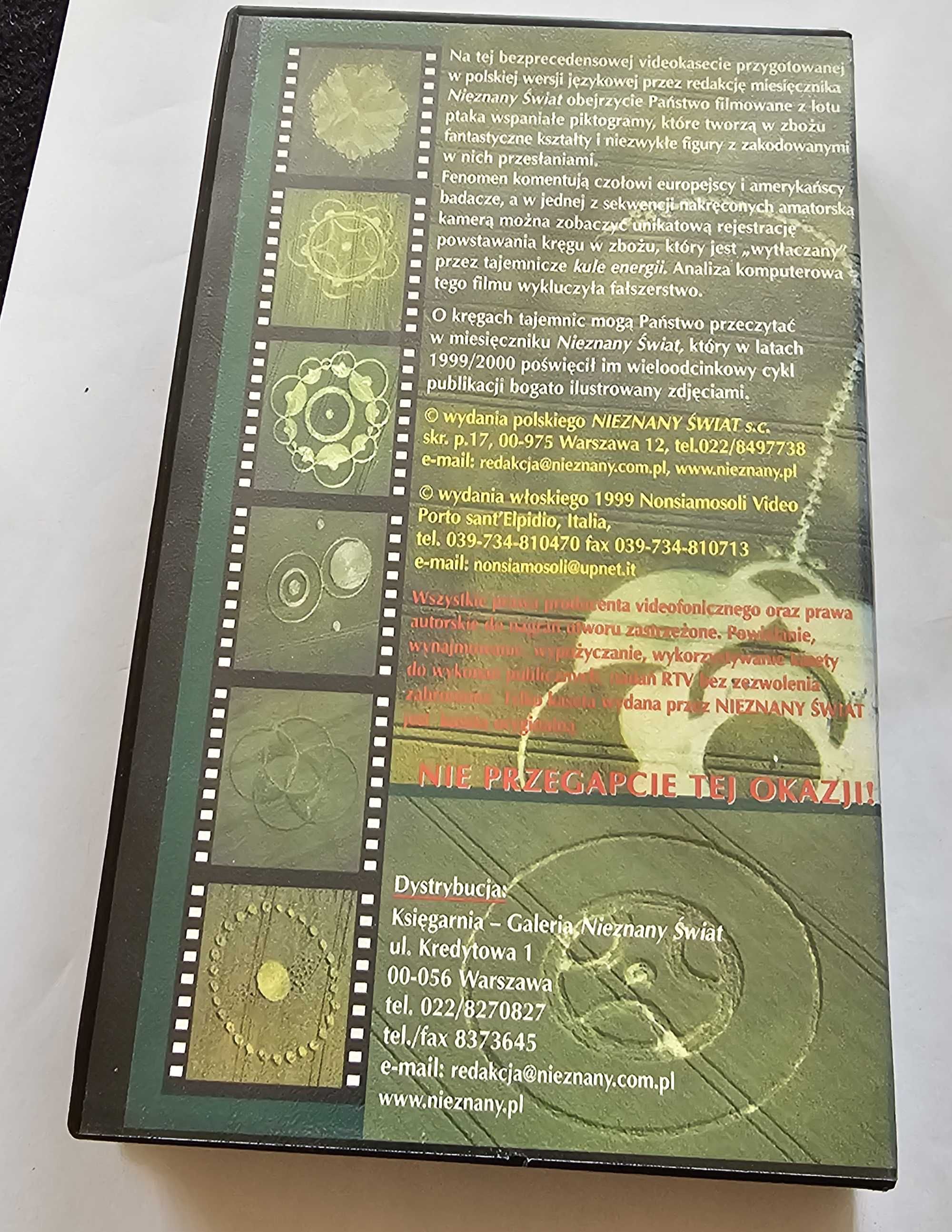 Kręgi tajemnic - Nieznany Świat - kaseta VHS
