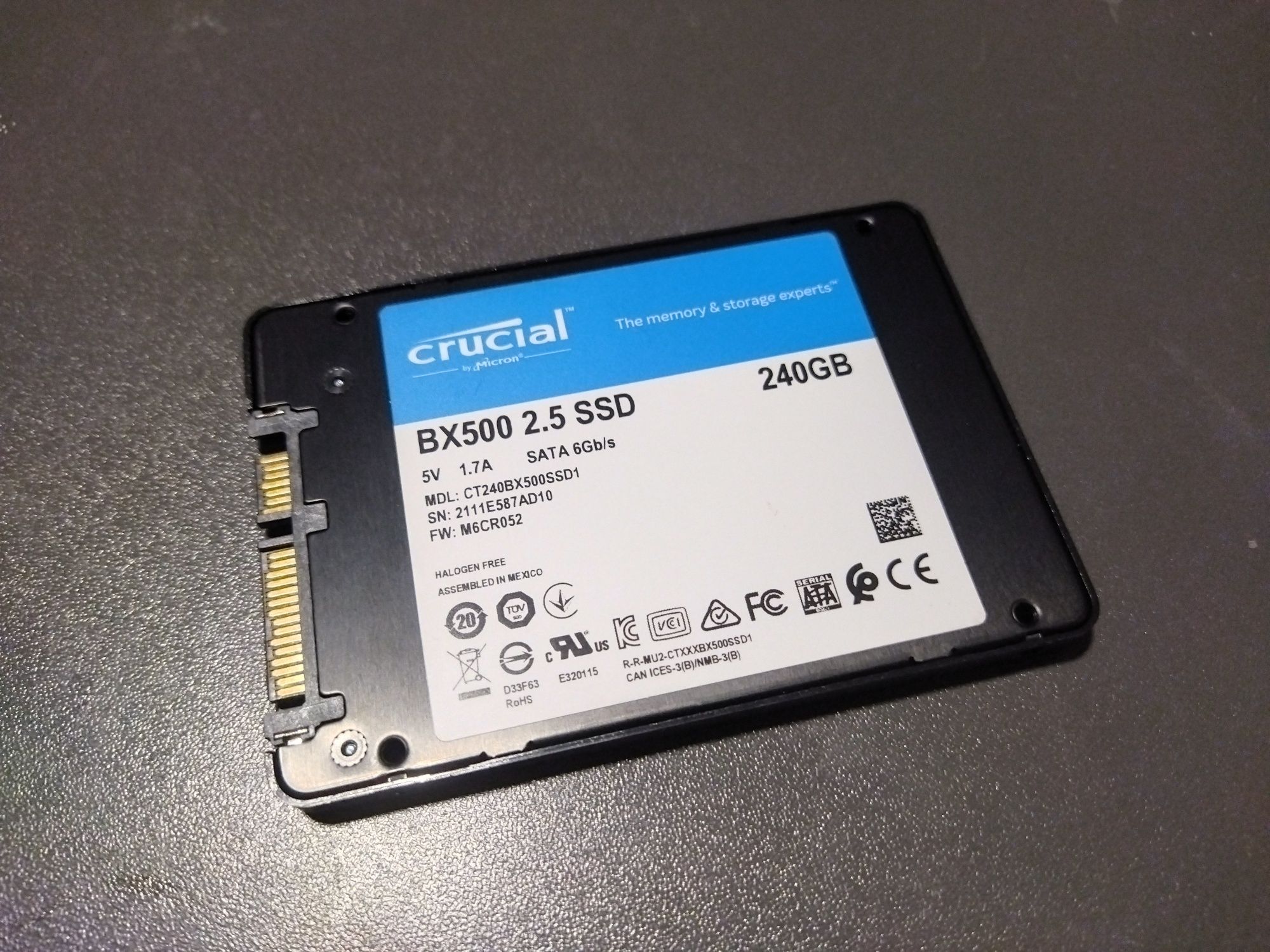 SSD Crucial BX500 240GB