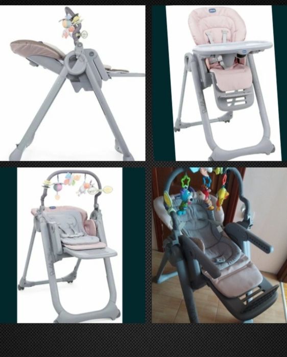 Шезлонг -крісло для годування chicco polly magic relax з 0 міс до 3рок