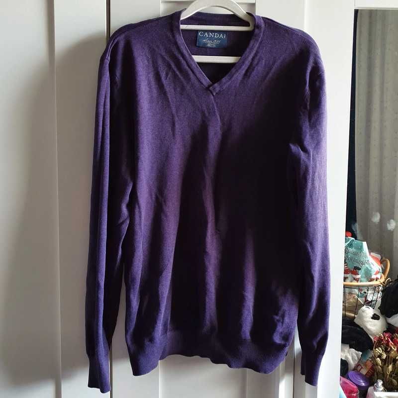 Sweter fioletowy canda C&A roz.M 100% bawełna