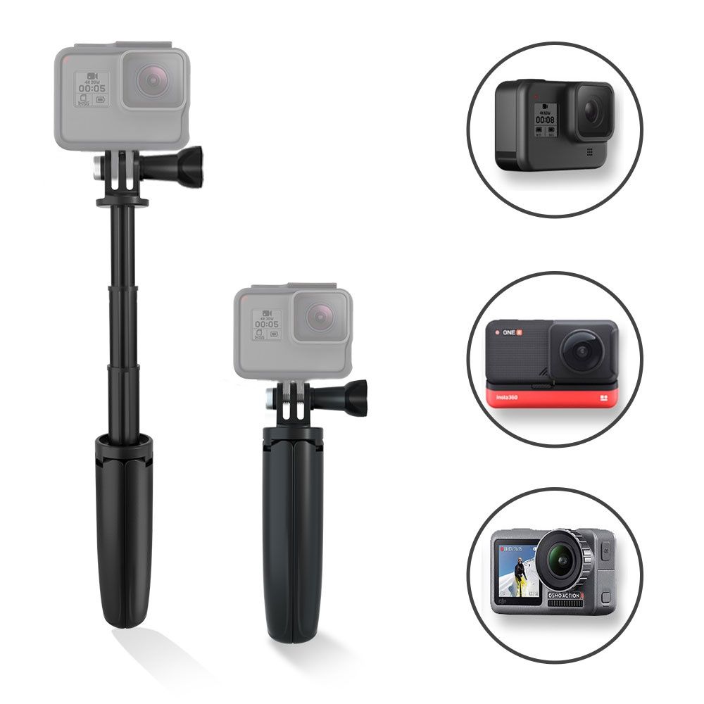 Statyw, Selfie stick GoPro, Insta360, DJI Osmo Aktion, SJCAM