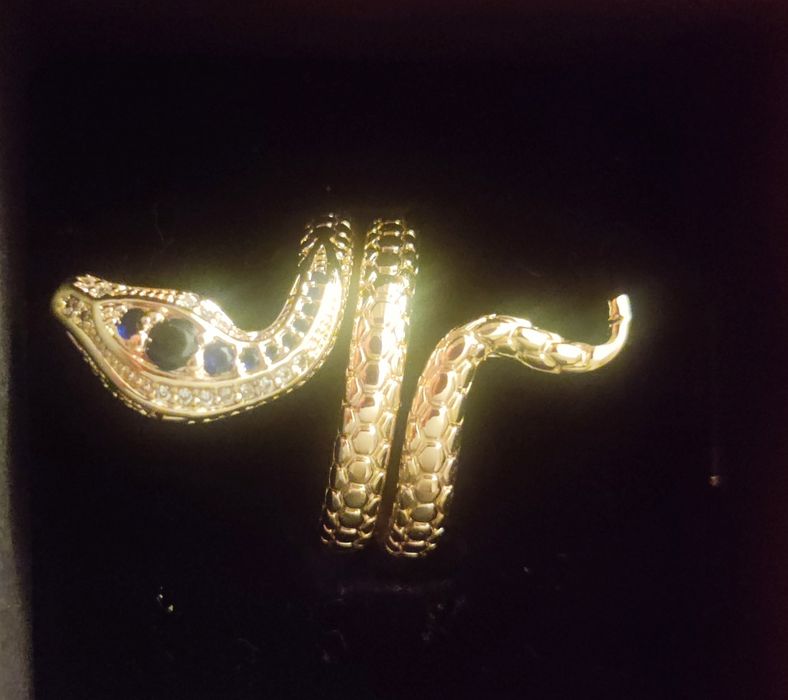 Anel Cobra Banhado a Ouro 18k