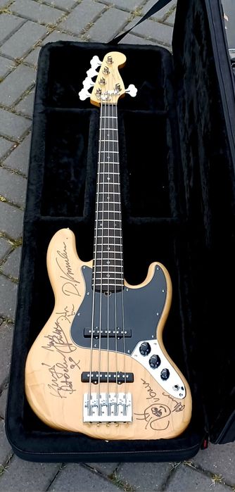 Lampart Custom Jazz Bass V Natural ASH