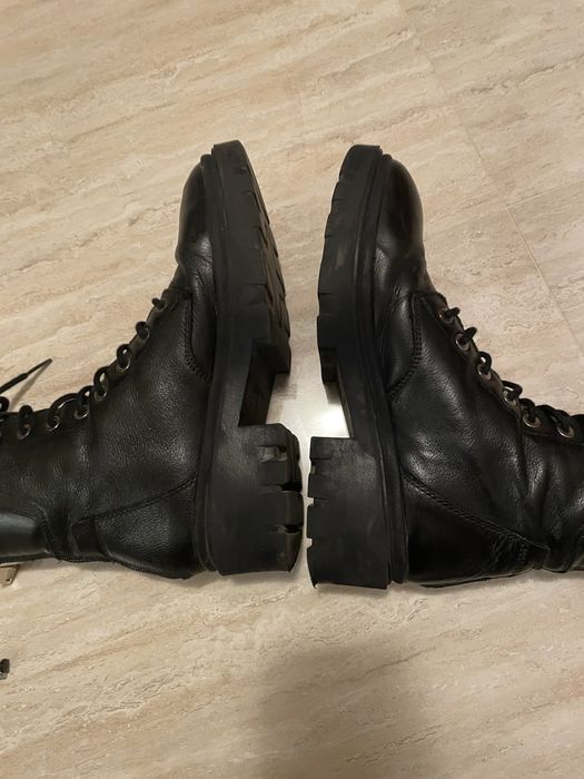 Botki czarne trapery 38