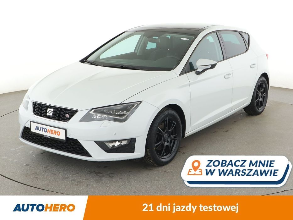 Seat Leon full LED panorama navi klima auto grzane fotele czujniki parkowania