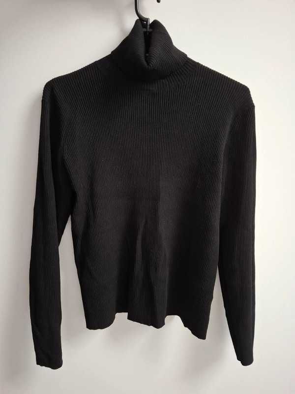 Sweter golf damski czarny prążkowany Dorothy Perkins 48