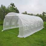 Estufa Agricola tipo tunel 6x3x2m ECO (7 Arcos 12 janelas)