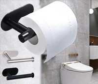 Держатель для туалетной бумаги хром/черный лофт