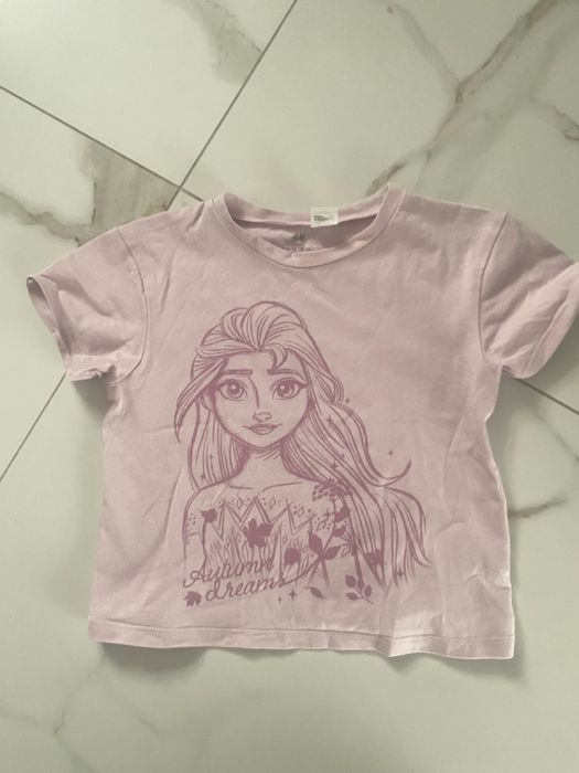 T-shirt dziewczęcy h&m 92