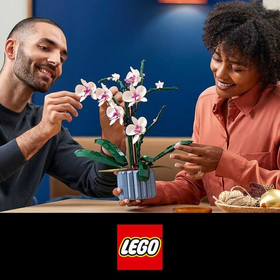 LEGO Orchidea– ELEGANCKI MODEL ozdoba z klocków KWIATY