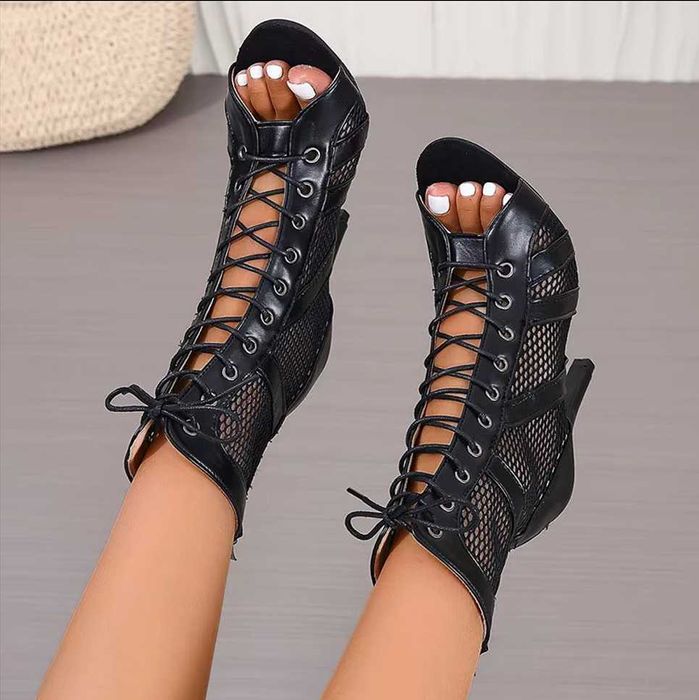 Skorzane Buty do tańca High Heels r.40