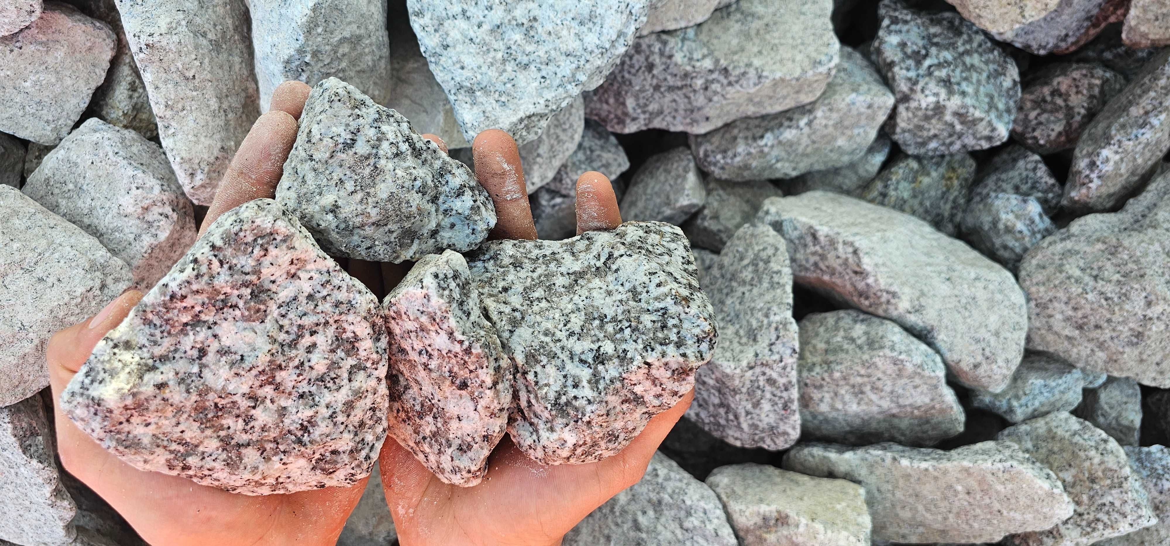 Grys granitowy ogrodowy Palisada Kostka Granit Gabion Ozdobny  Kamień