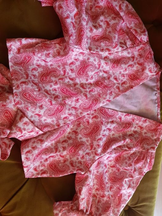 Bluzka kopertowa top crop