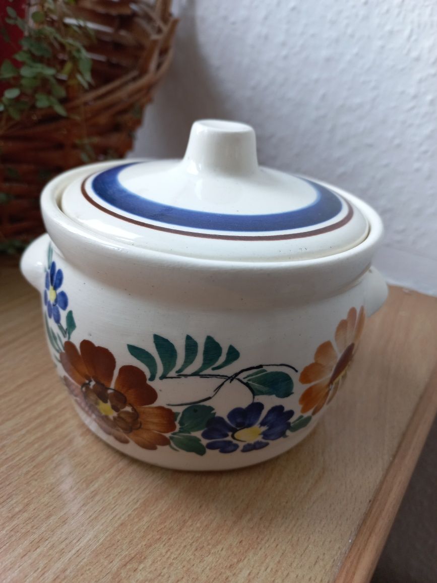 Pojemnik,przyprawnik z porcelany,fajans Włocławek PRL