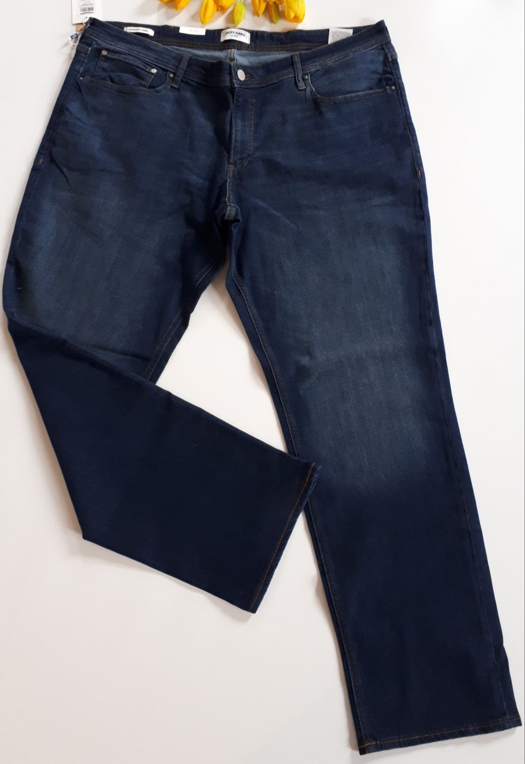 Spodnie jeansowe męskie granatowe Jack&Jones W42/L36