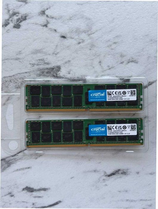 Оперативна пам'ять Crucial 64GB (2x32GB) DDR4-3200
