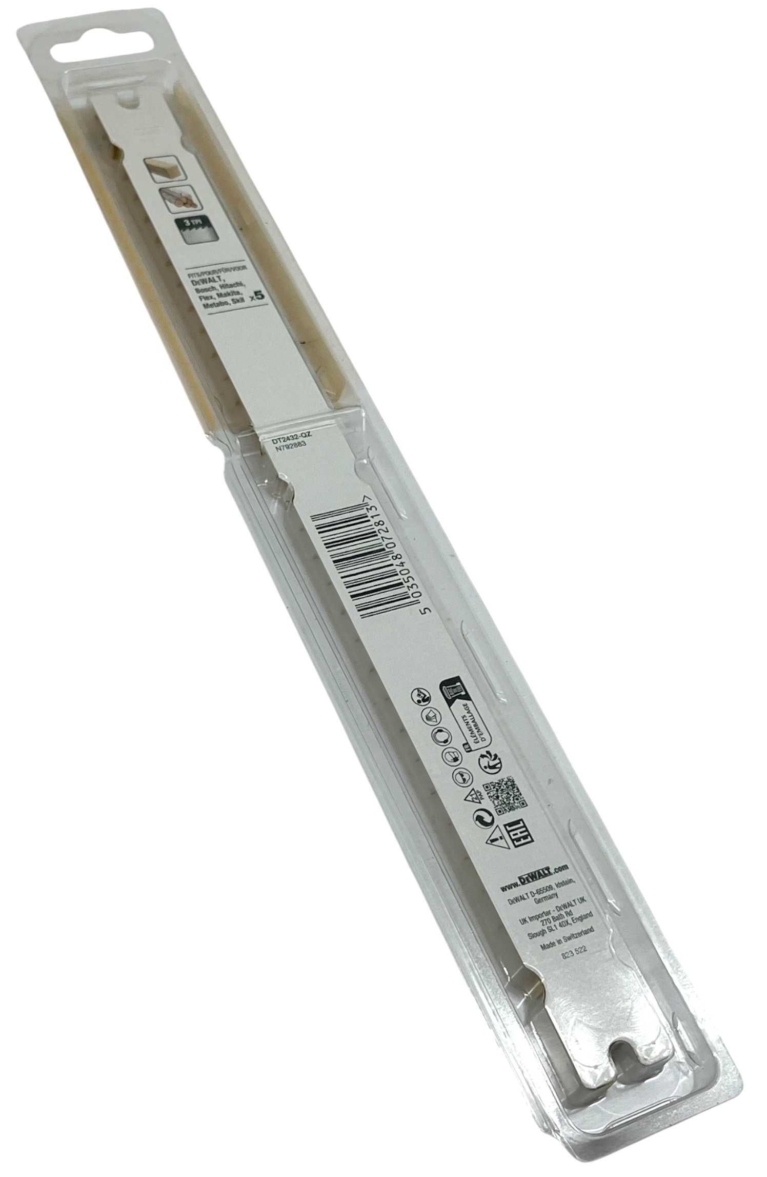 Brzeszczot PIŁY SZABLASTEJ 305MM do drewna 5szt. DT2432