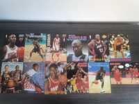 Michael Jordan, Magic, Shaq, Pippen, Olajuwon 12 pocztówek